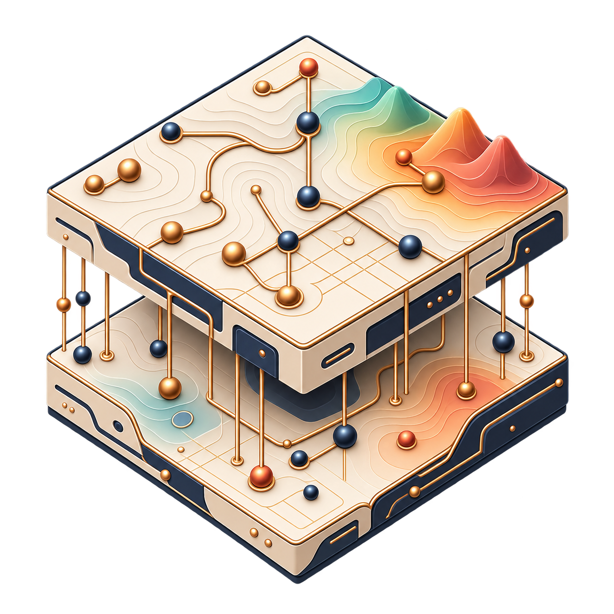 Layered infrastructure and topology illustration for Semba protection